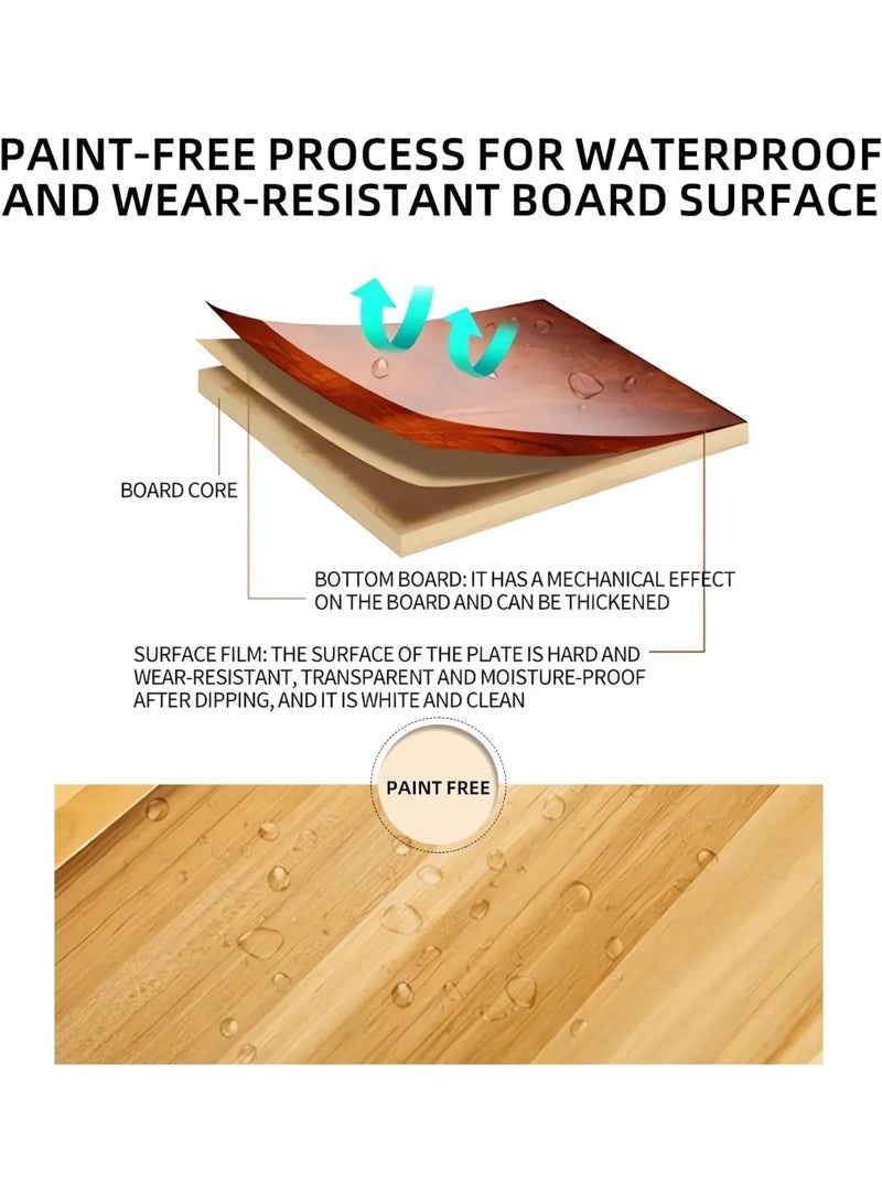 دولاب تخزين أرضي قائم بذاته مع درج واحد وبابين و3 رفوف و4 أرجل خشبية مطاطية لغرفة النوم والمنزل والمكتب من ويمارت، متعدد الألوان - Image 3